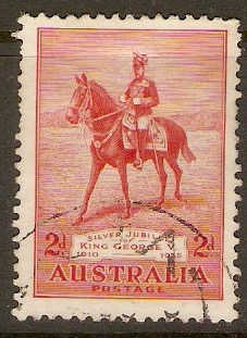 Australia 1935 2d Silver Jubilee Stamp. SG156.